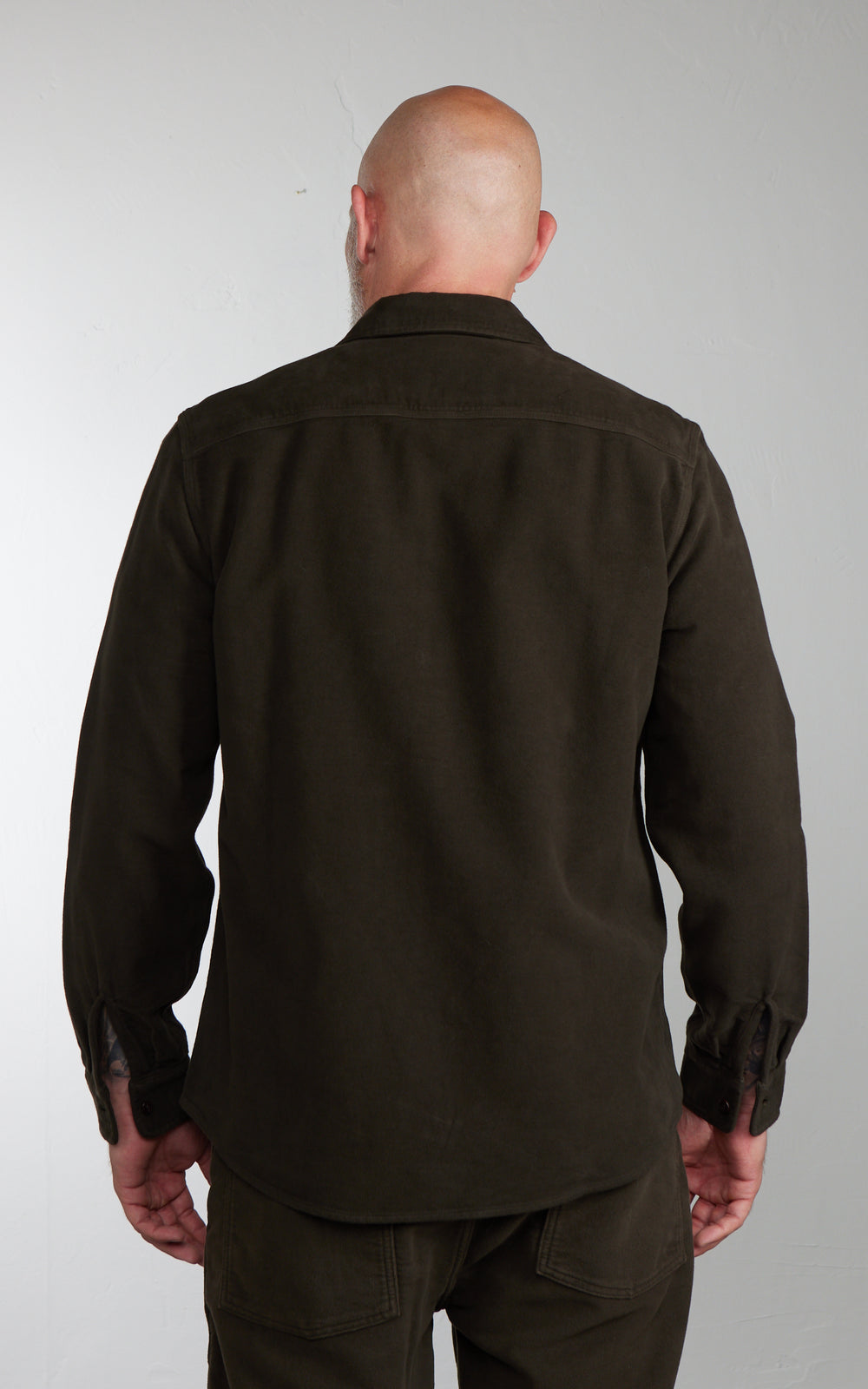 Tellason Utility Shirt Greensburg Moleskin Chocolate Brown