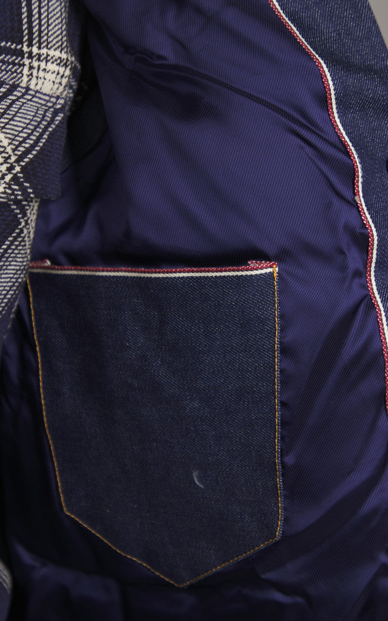 Tellason x Shangri-La Heritage Bivacco Down & Denim Vest Indigo/Gold