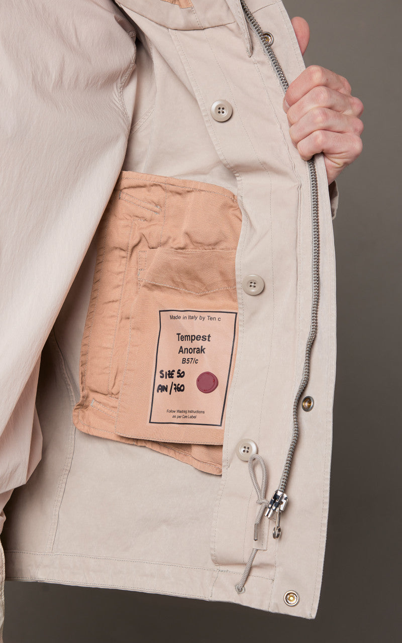 Ten C Tempest Anorak Pale Taupe