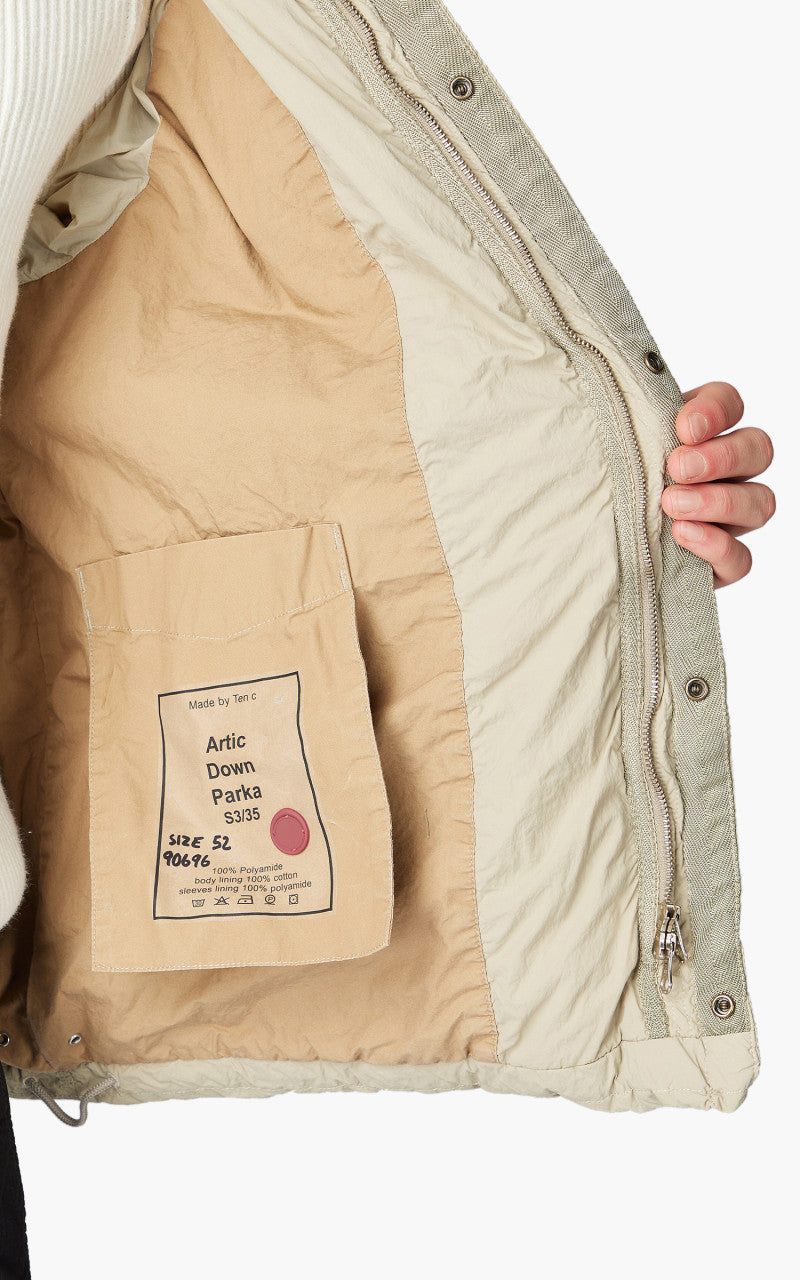 Ten C Artic Down Parka Pale Taupe V2
