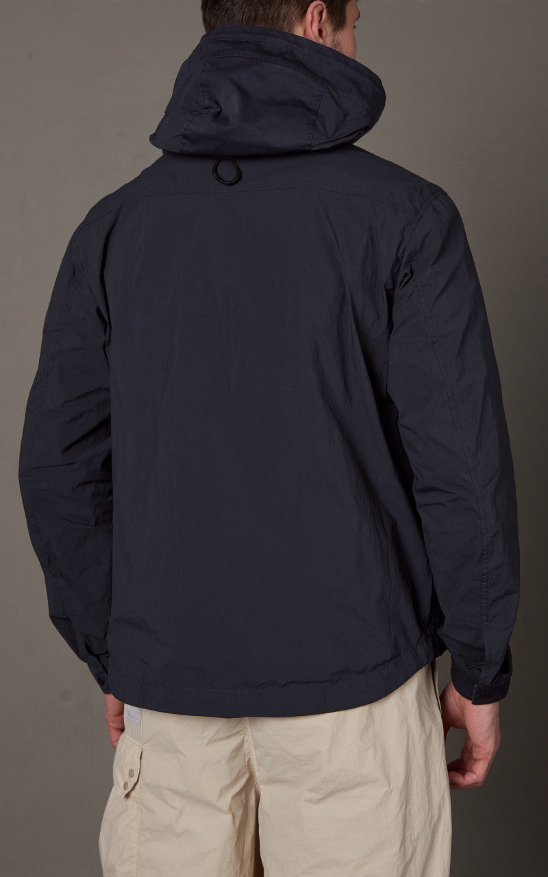Ten C Hooded Zipped Mid Layer Navy Blue