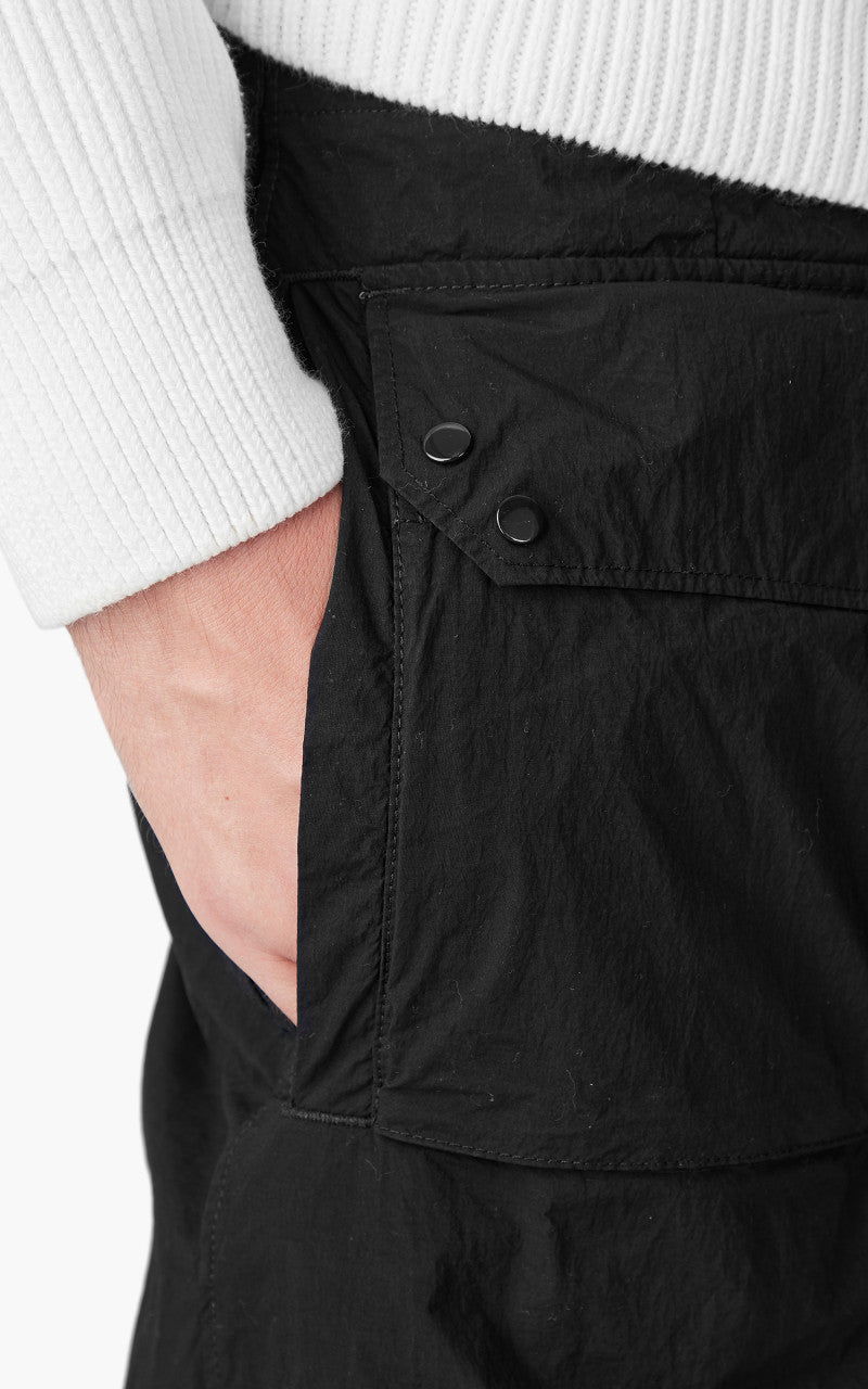 Ten C Cargo Pants With Front Flat Pockets Black
