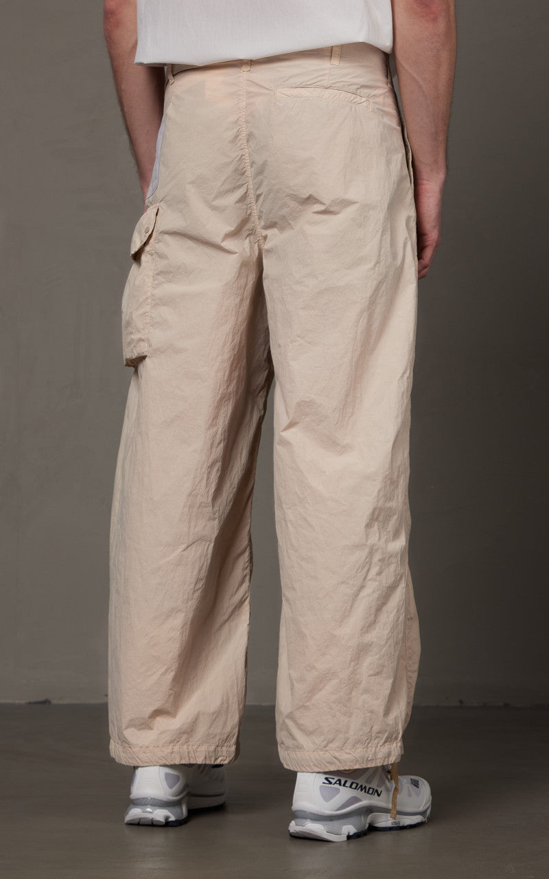 Ten C Cargo Pants Tasconato Gauze White