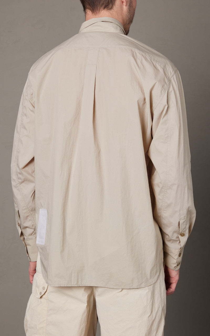 Ten C Lightweight L/S Shirt Light Brown