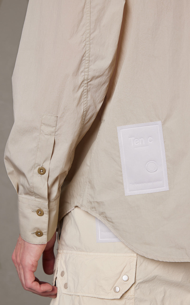 Ten C Lightweight L/S Shirt Light Brown