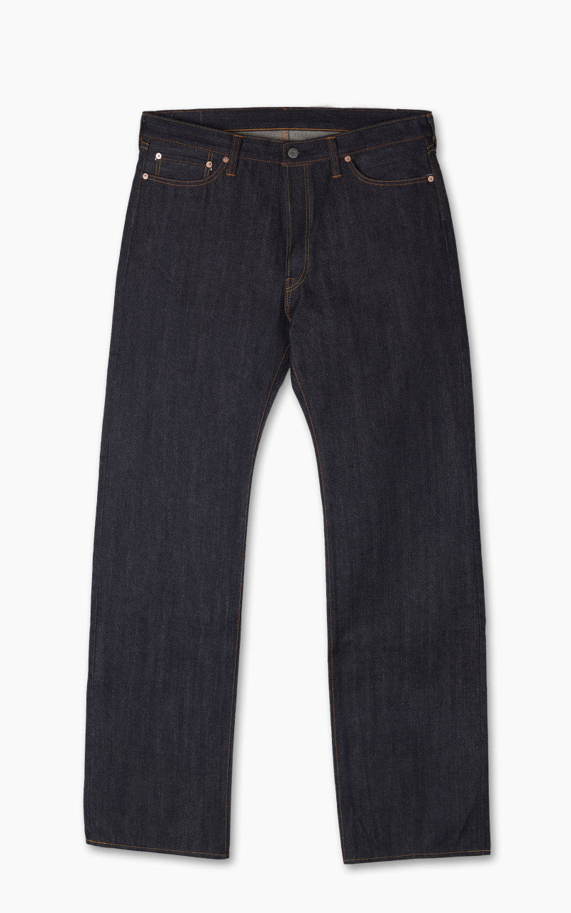 The Flat Head FN-3005N1XXX Straight Jeans Selvedge Unwashed Indigo
