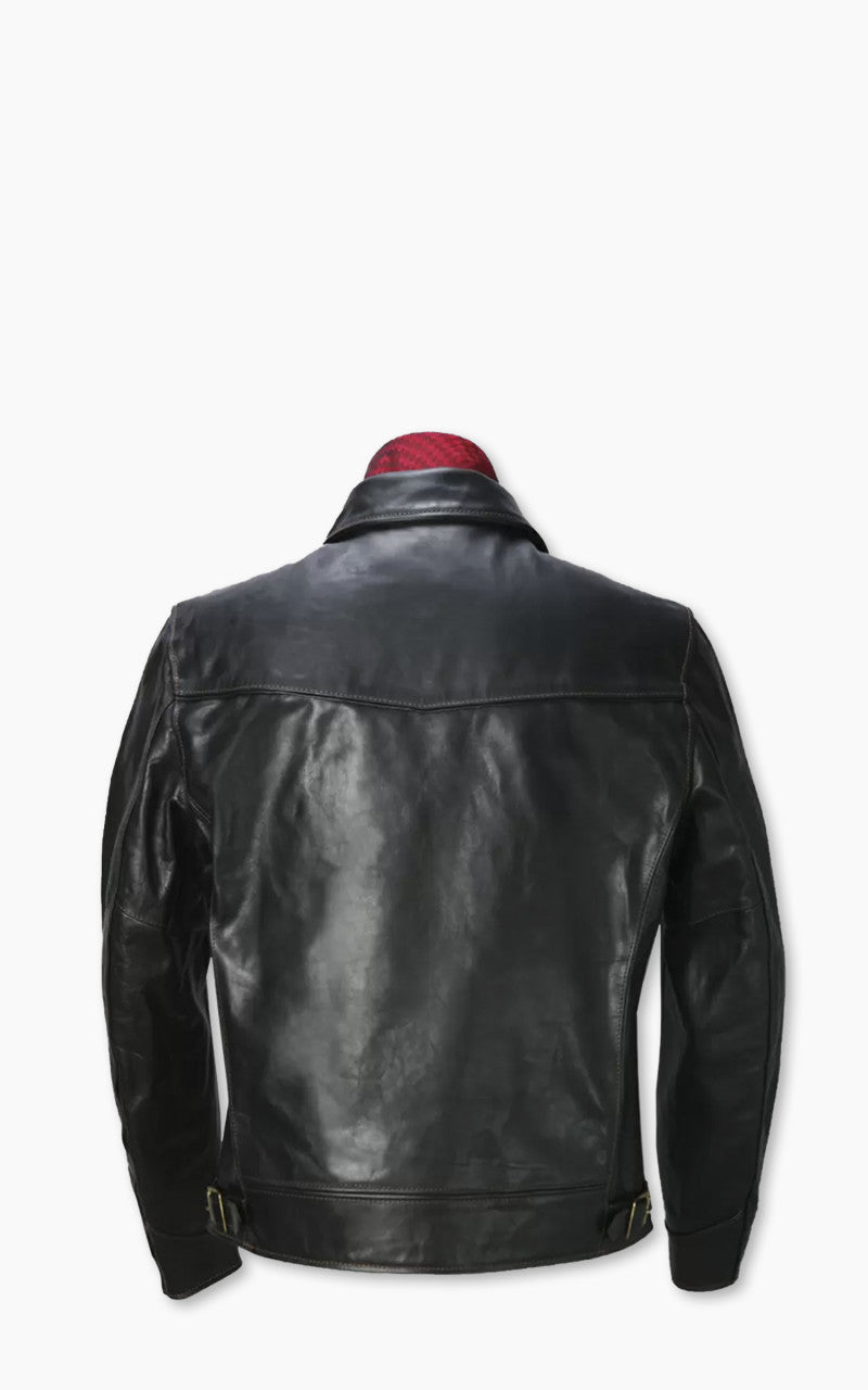 The Flat Head FN-LJ-HS001 Horsehide Single Rider Jacket Black