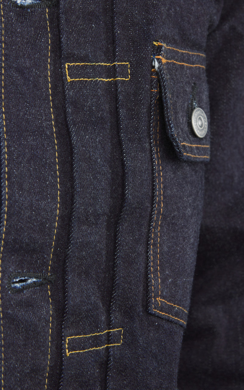 The Flat Head FN-OJ-D002 Denim Jacket 50s One Wash Indigo