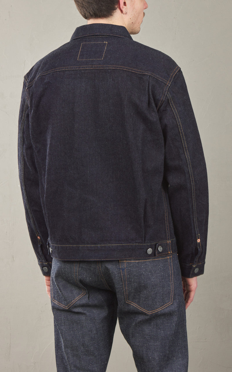 The Flat Head FN-OJ-D002 Denim Jacket 50s One Wash Indigo