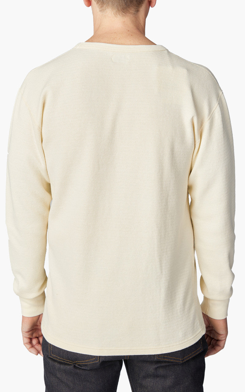 The Flat Head FN-THL-001 L/S T-Shirt Thermal Basic Ivory