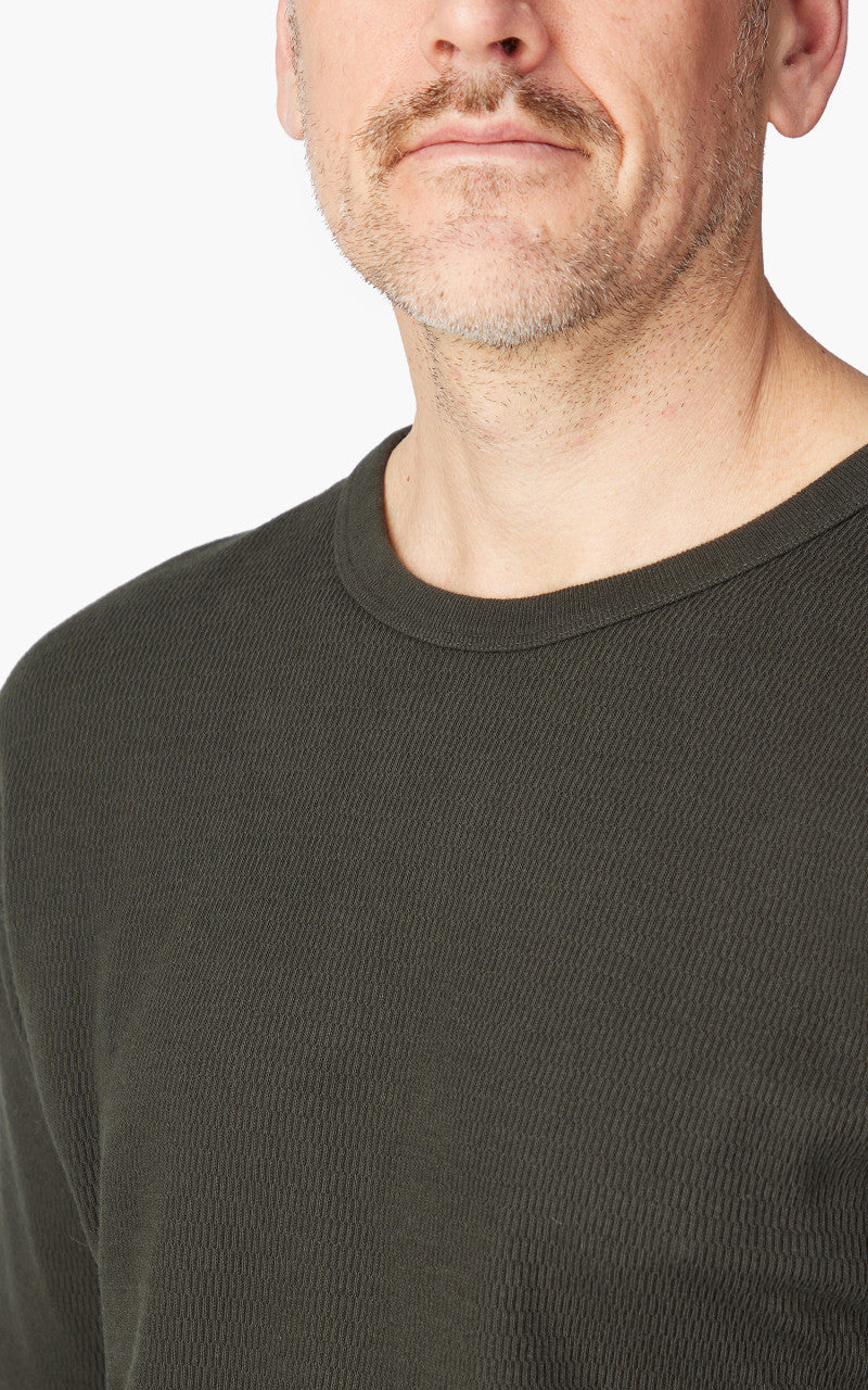 The Flat Head FN-THL-001 L/S T-Shirt Thermal Basic Light Black