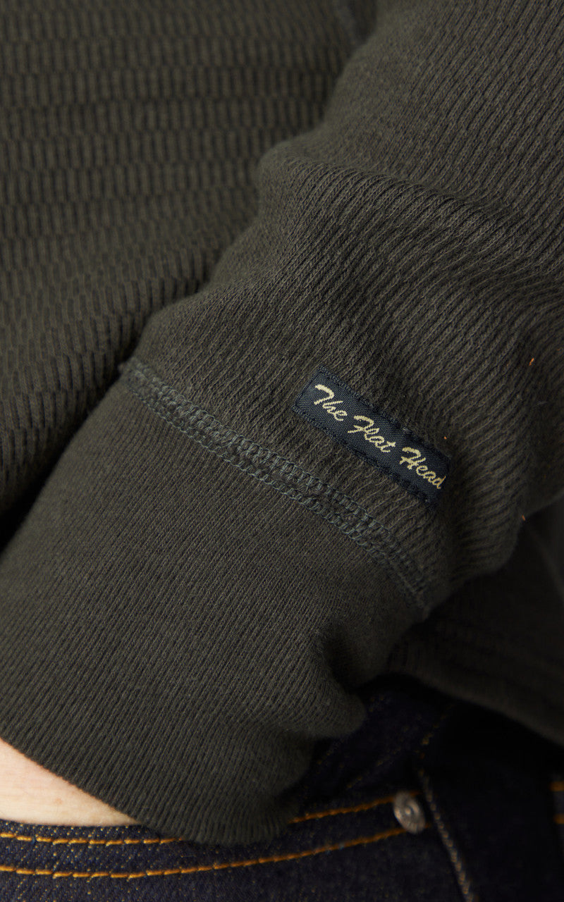 The Flat Head FN-THL-001 L/S T-Shirt Thermal Basic Light Black