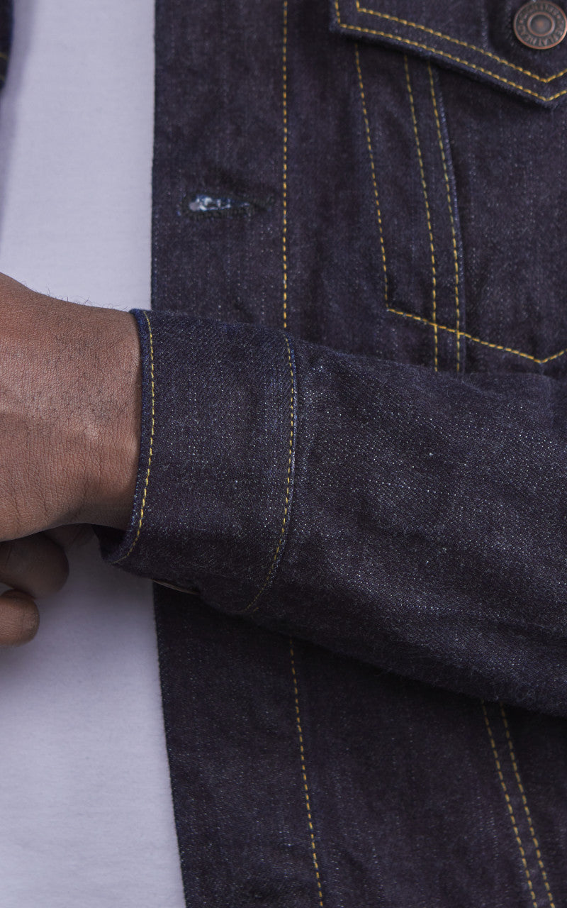 The Flat Head FN-OJ-D003 Denim Jacket 60s One Wash Indigo