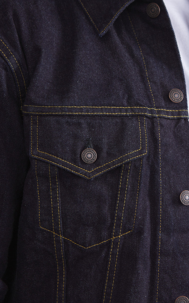 The Flat Head FN-OJ-D003 Denim Jacket 60s One Wash Indigo