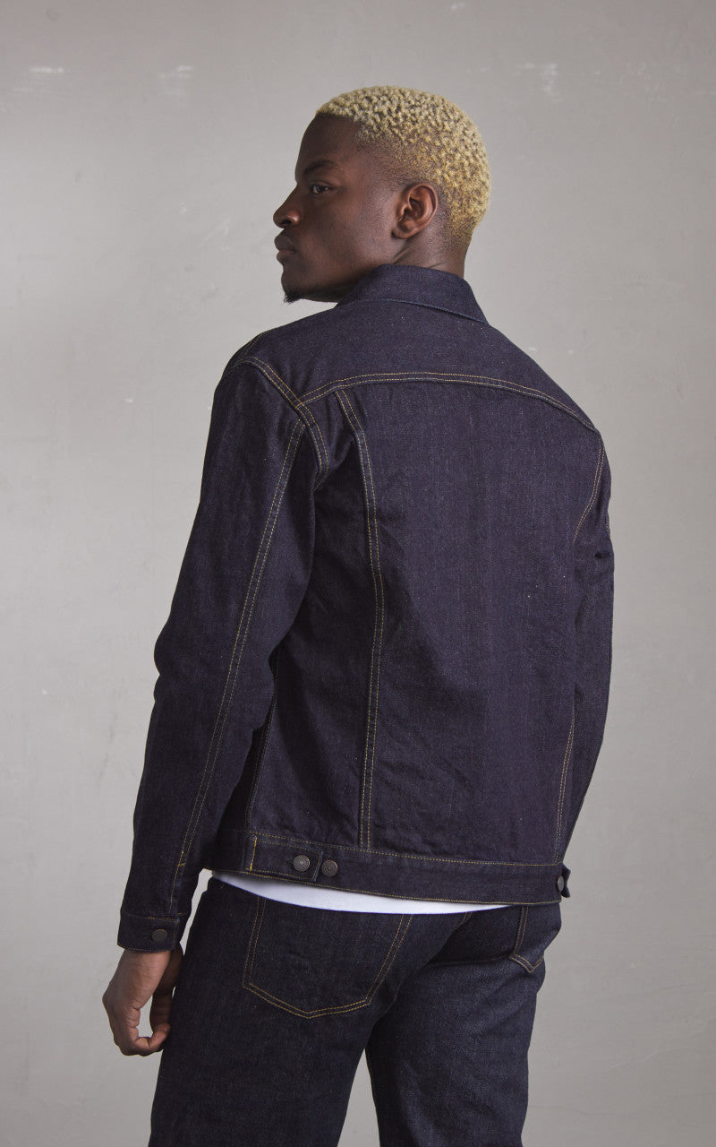 The Flat Head FN-OJ-D003 Denim Jacket 60s One Wash Indigo