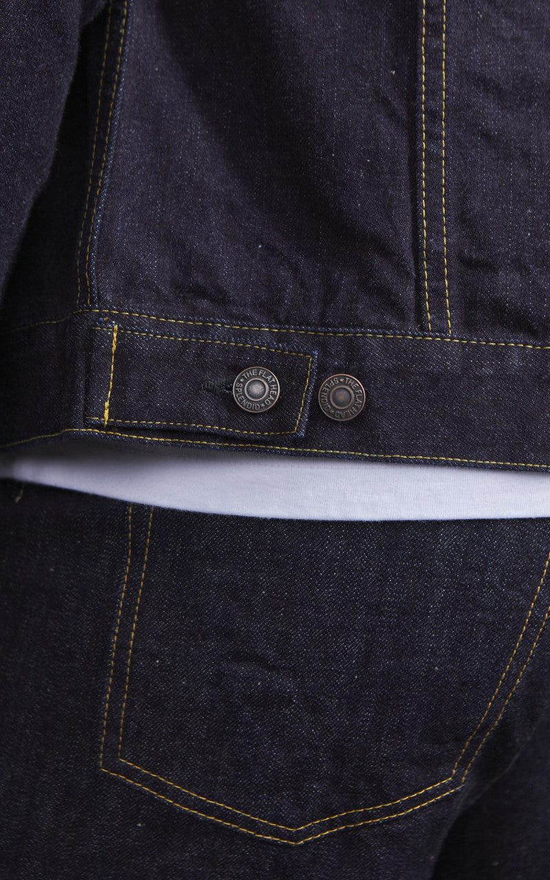 The Flat Head FN-OJ-D003 Denim Jacket 60s One Wash Indigo