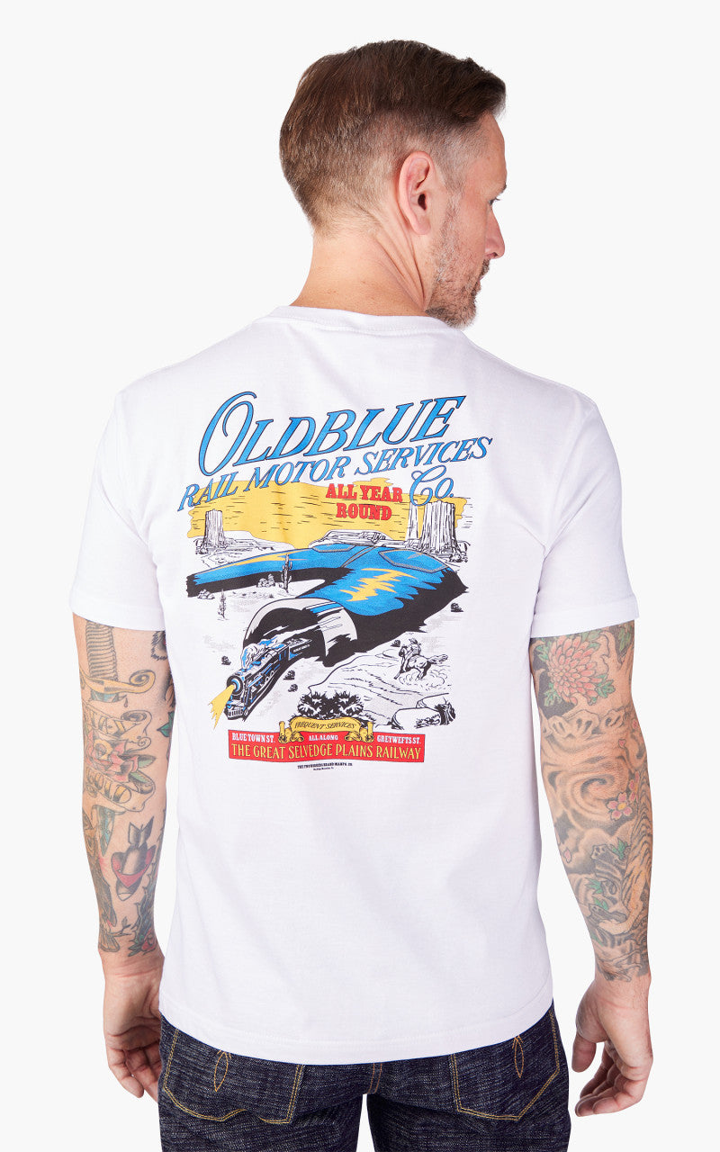 Oldblue Co. The Blue Tunnel Tee White