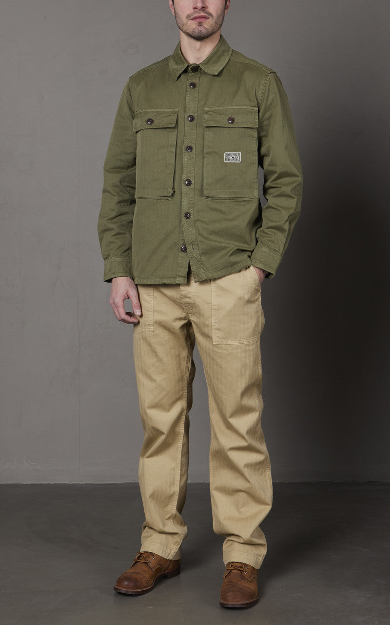The Quartermaster WWII Fatigue Jacket HBT Olive