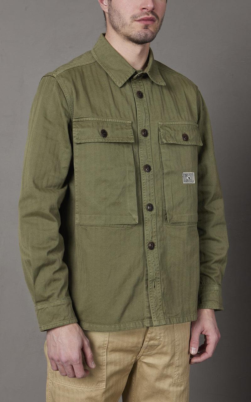 The Quartermaster WWII Fatigue Jacket HBT Olive