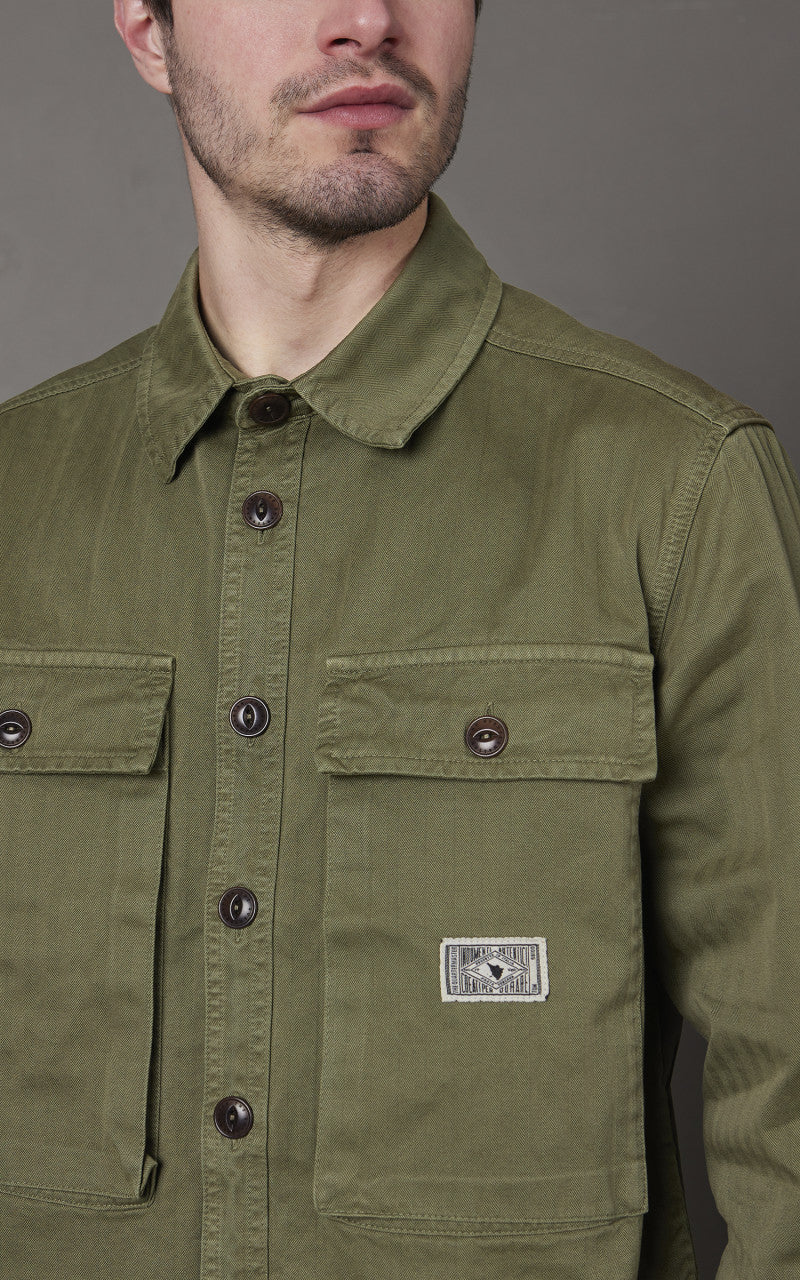 The Quartermaster WWII Fatigue Jacket HBT Olive