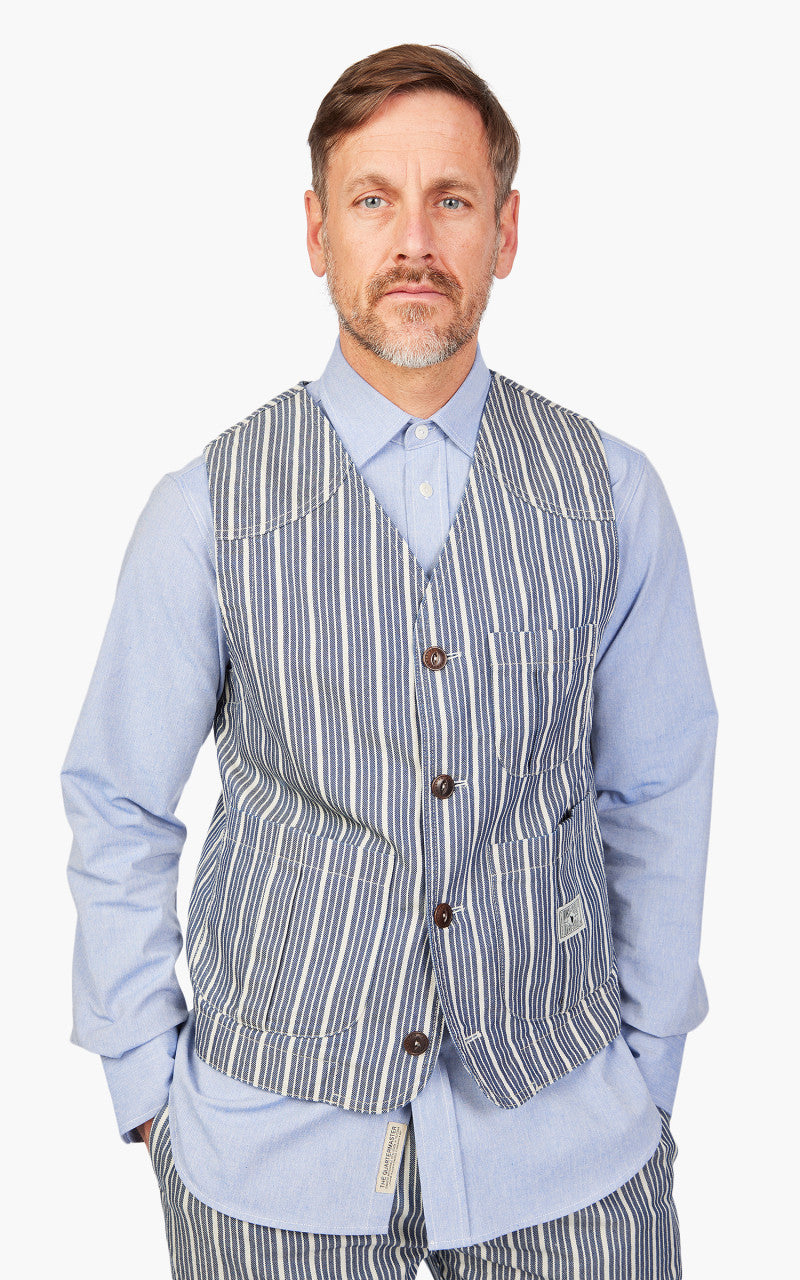 The Quartermaster Fisherman Vest Striped