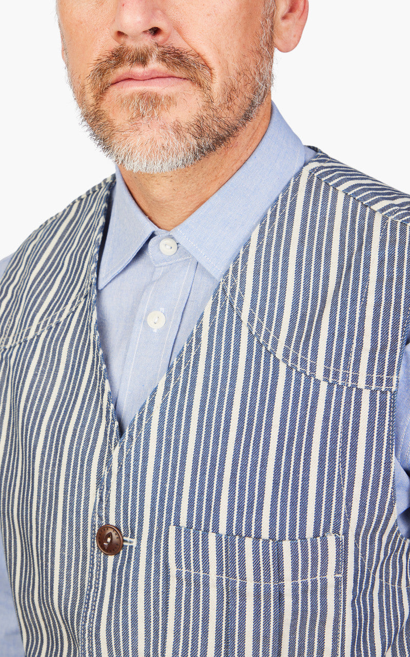 The Quartermaster Fisherman Vest Striped