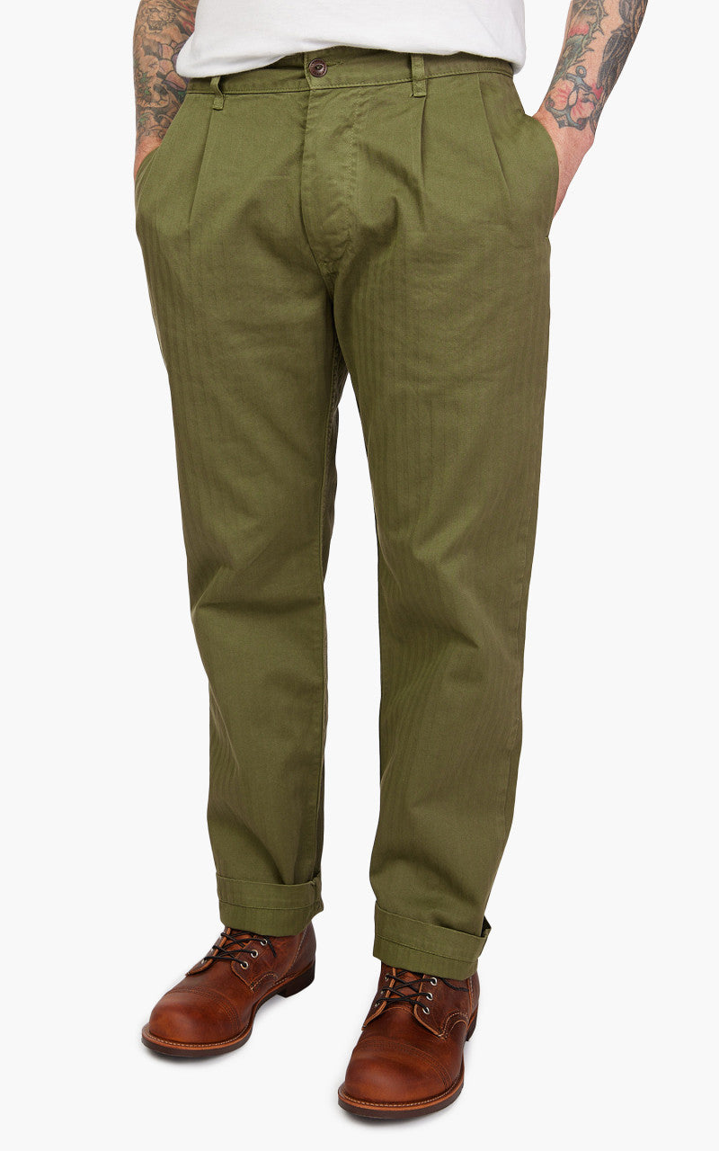 The Quartermaster French Chino HBT Olive