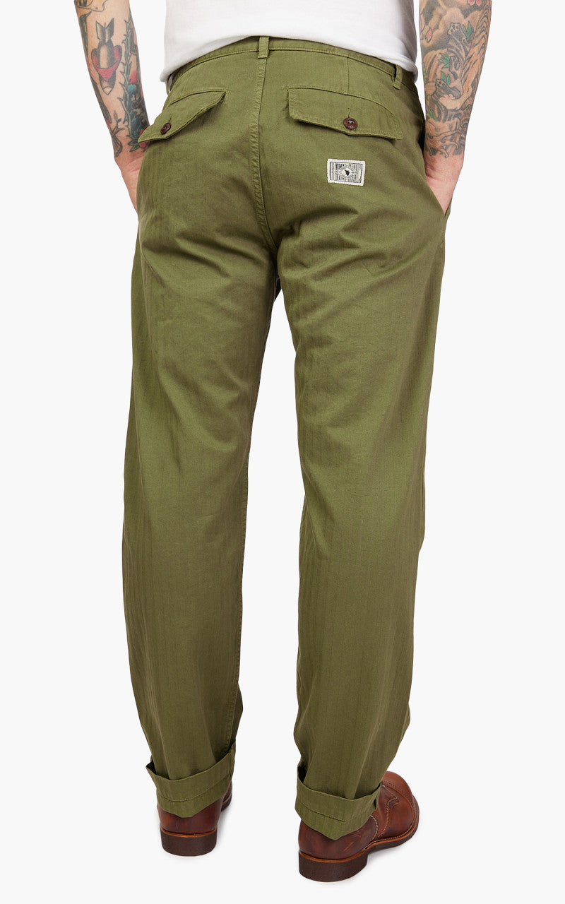 The Quartermaster French Chino HBT Olive