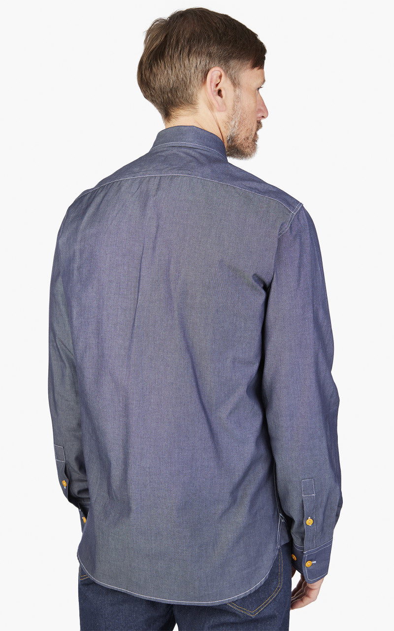 The Quartermaster Work Shirt Denim Raw Indigo