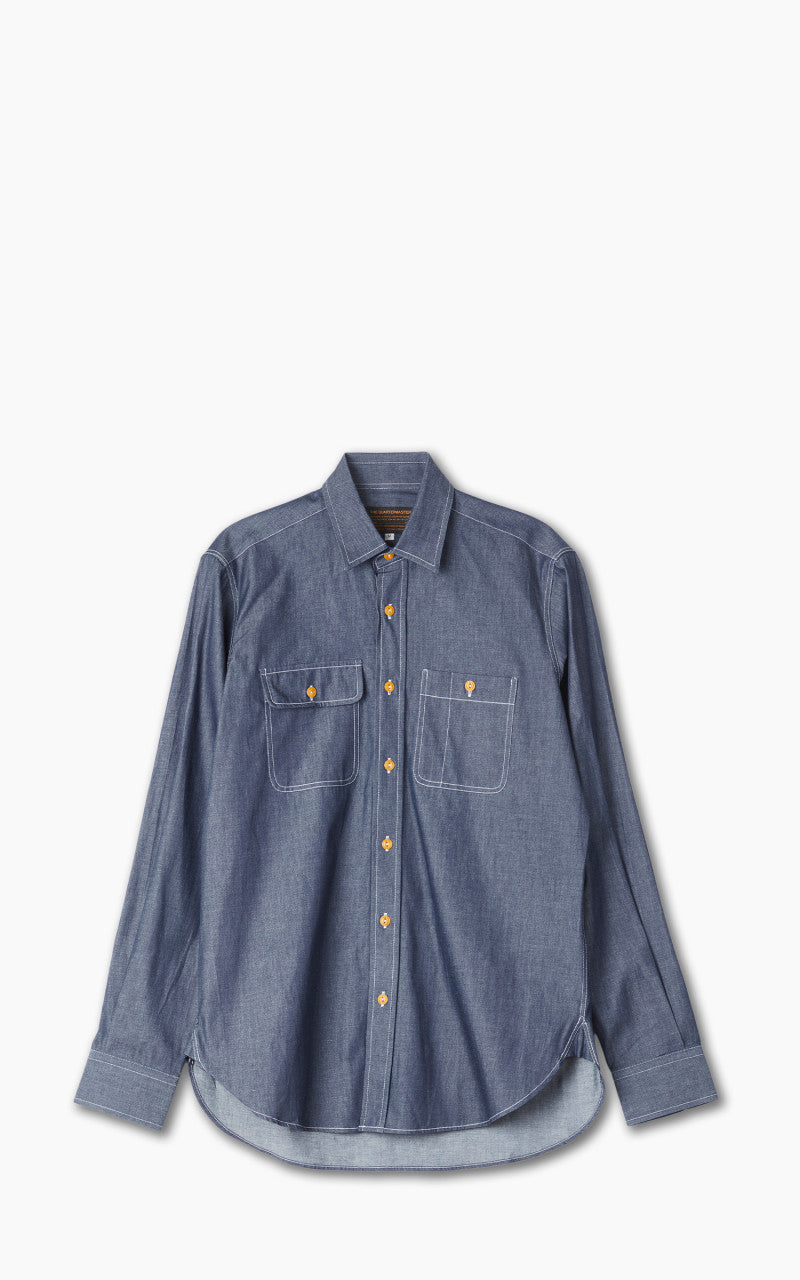 The Quartermaster Work Shirt Denim Raw Indigo (OLD)