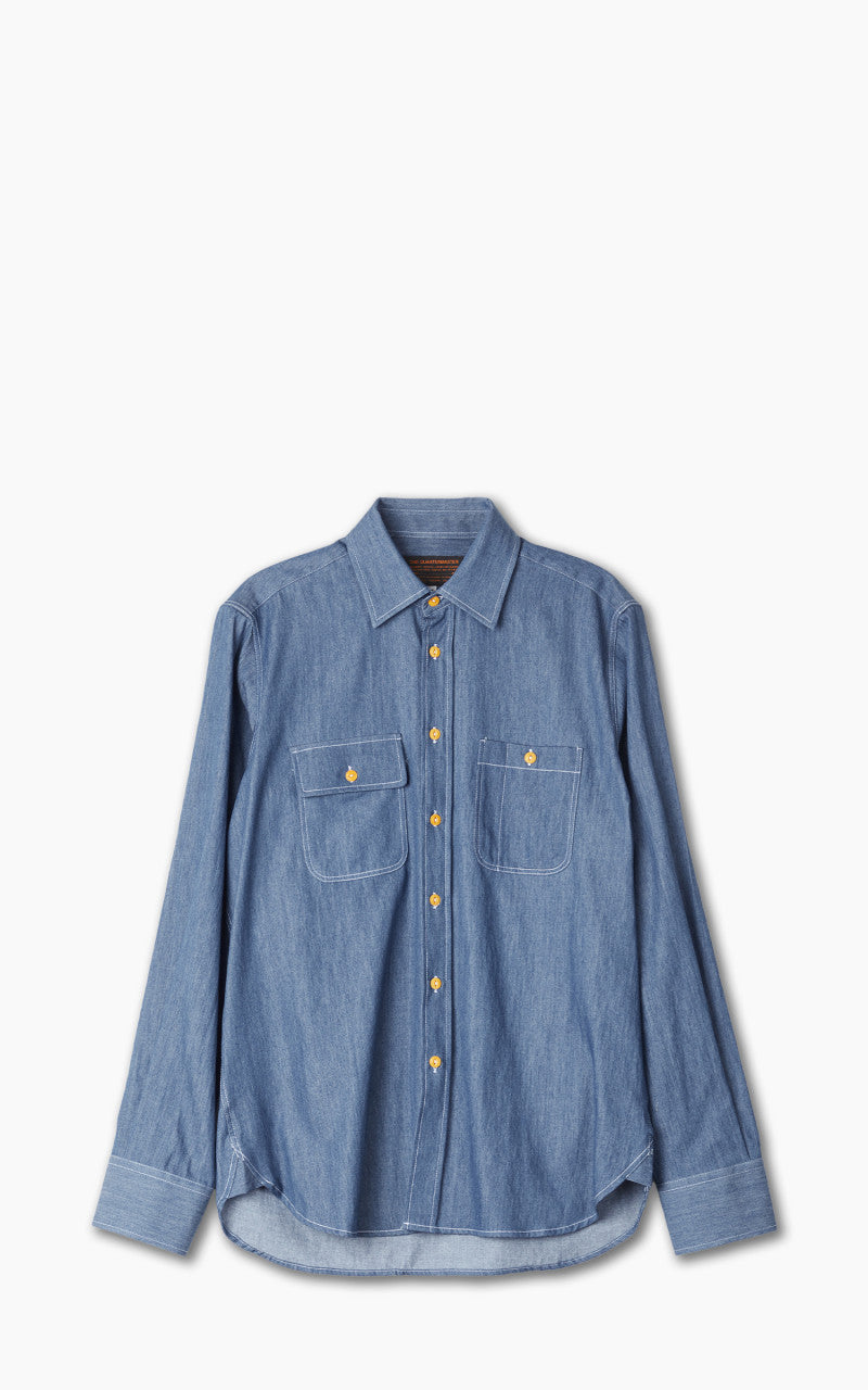 The Quartermaster Work Shirt Denim Wash Light Blue