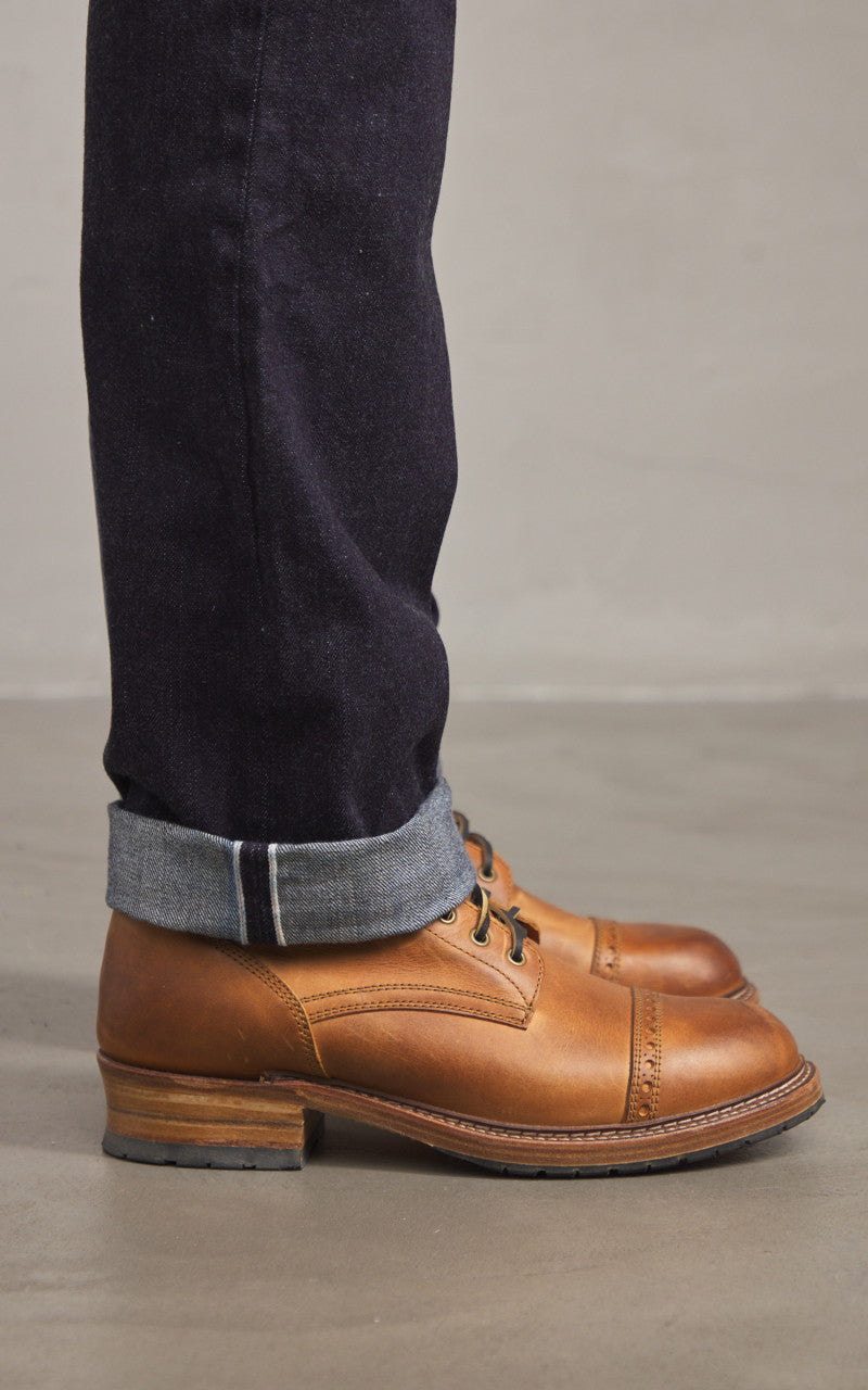 The Flat Head FN-3009 Regular Tapered Jeans Selvedge Indigo 14.5oz