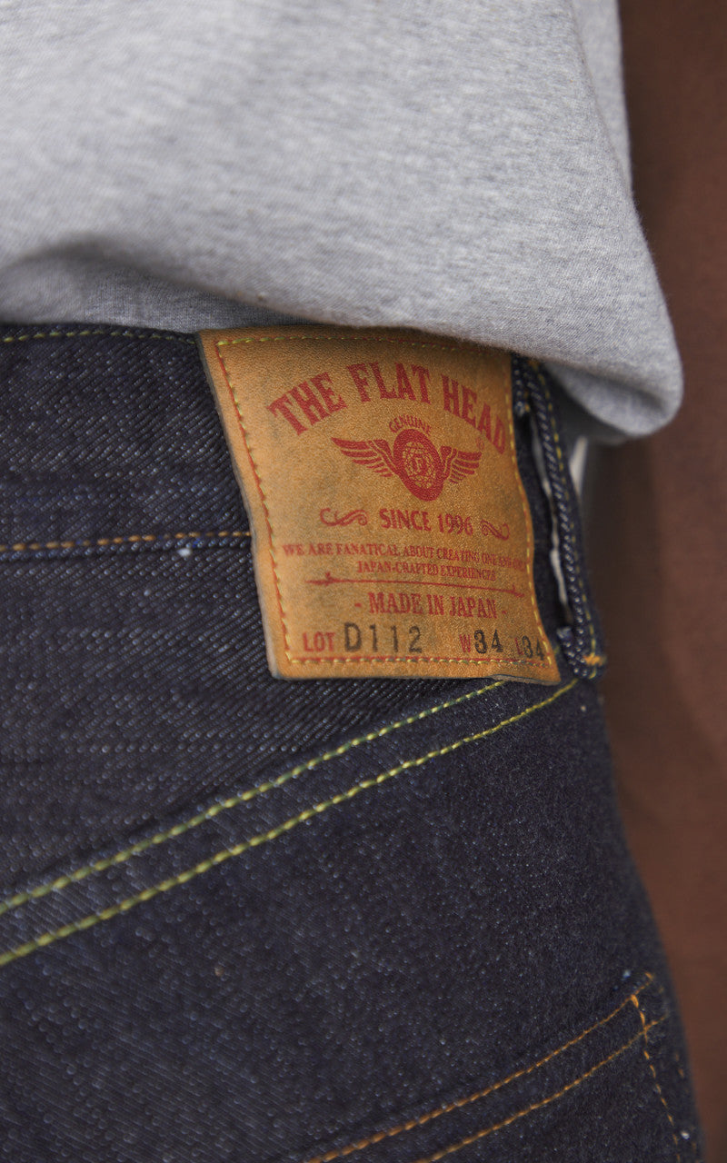 The Flat Head FN-D112 Wide Tapered Jeans Selvedge Indigo 14.5oz