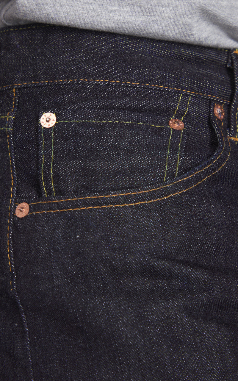 The Flat Head FN-D112 Wide Tapered Jeans Selvedge Indigo 14.5oz