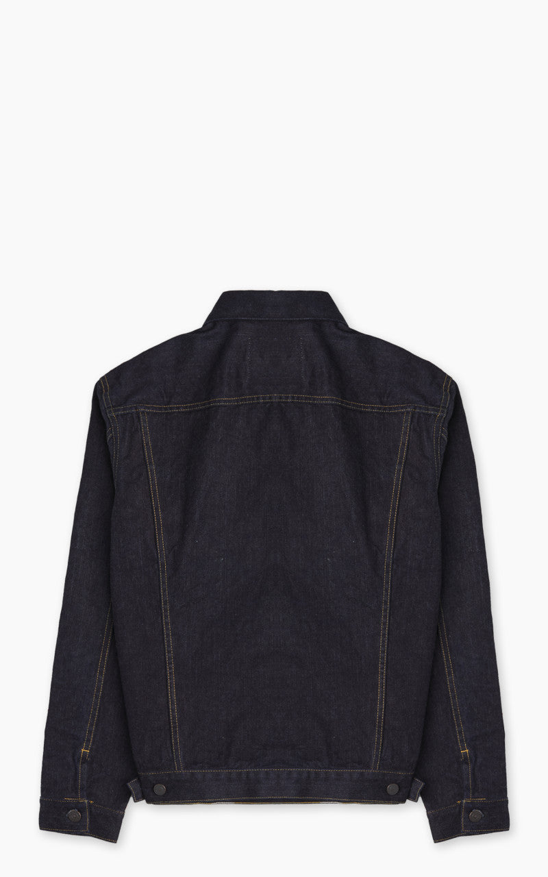 The Flat Head FN-OJ-D003 Denim Jacket 60s One Wash Indigo