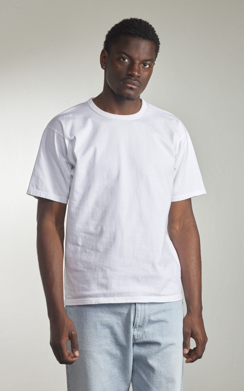 The Flat Head FN-THC-101 Plain T-Shirt White