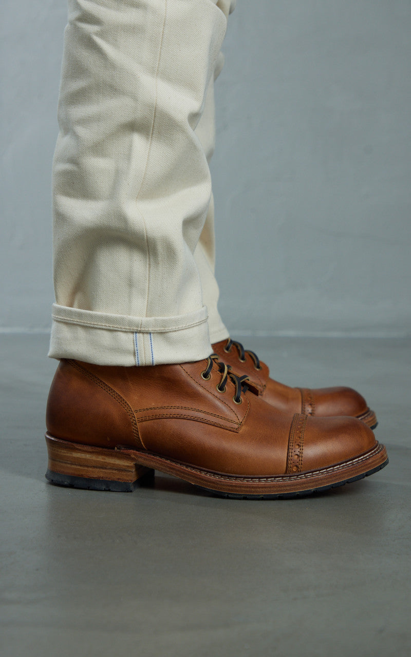 The Unbranded Brand UB297 Tapered Fit Selvedge Ecru 13.5oz