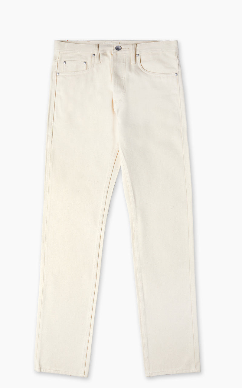 The Unbranded Brand UB297 Tapered Fit Selvedge Ecru 13.5oz