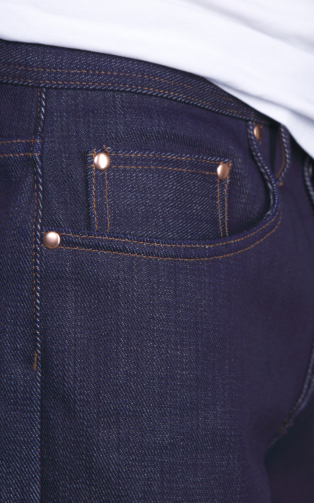 The Unbranded Brand UB721 Wide Fit Heavyweight Selvedge Indigo 21oz