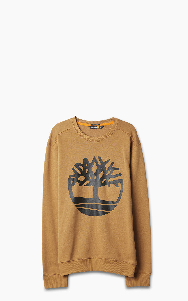 Timberland Tree Logo Crewneck Sweater Wheat/Black