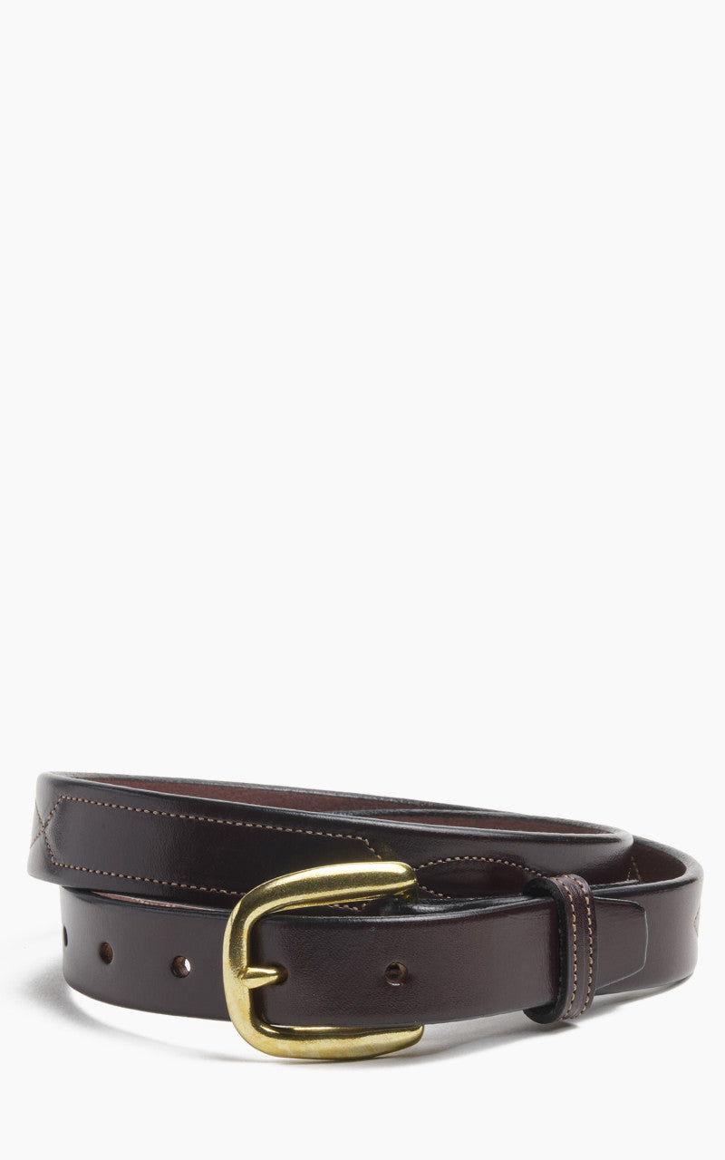 TORY LEATHER / 417別注 3/4inch REPEATED Tory Leather Bridle Leather Repeated Stitch Belt Havana