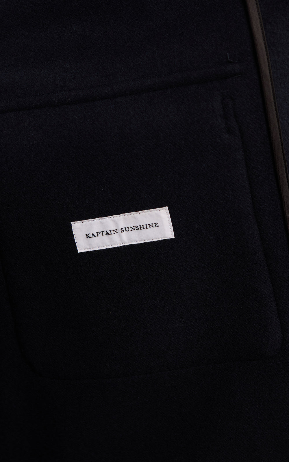Kaptain Sunshine Traveller Coat Wool Top Navy