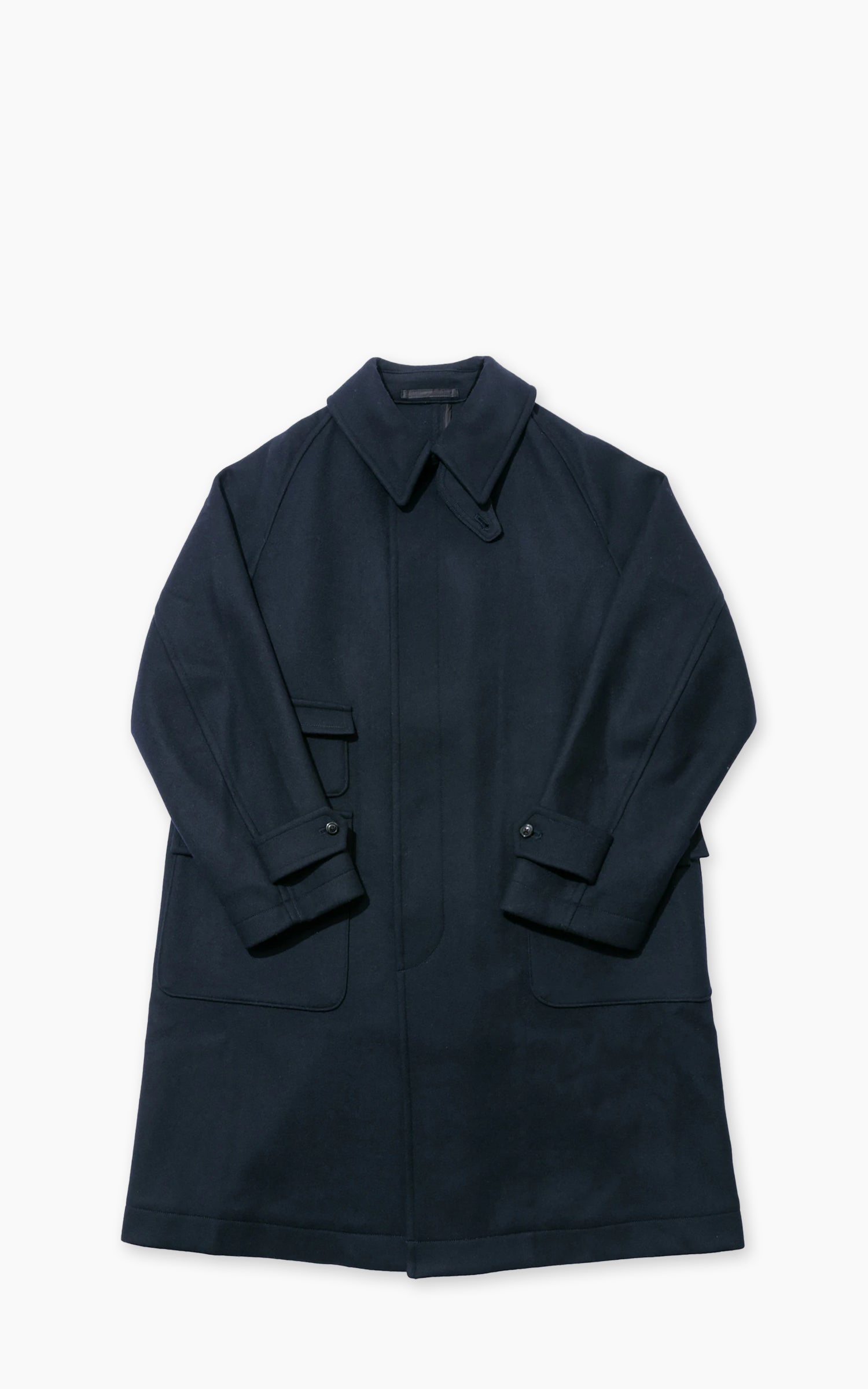 Kaptain Sunshine Traveller Coat Wool Top Navy