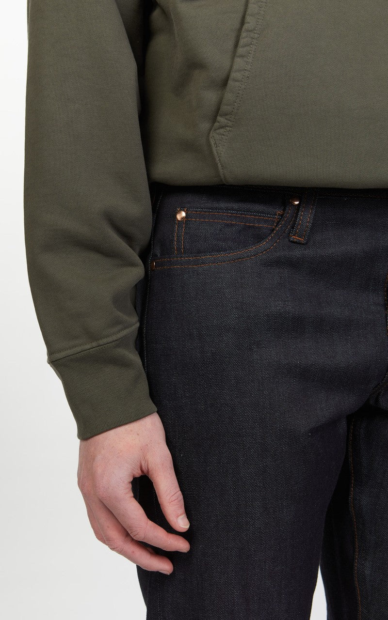 The Unbranded Brand UB122 Skinny Fit Stretch Selvedge Indigo 11oz