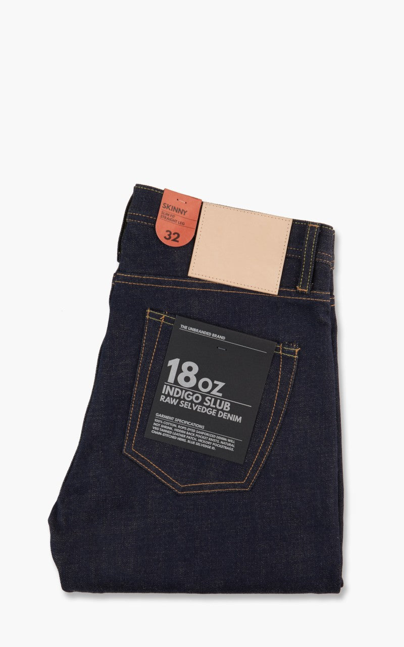 The Unbranded Brand UB169 Skinny Fit Natural Seed Weft 18oz
