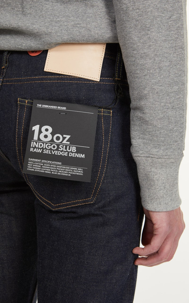 The Unbranded Brand UB169 Skinny Fit Natural Seed Weft 18oz
