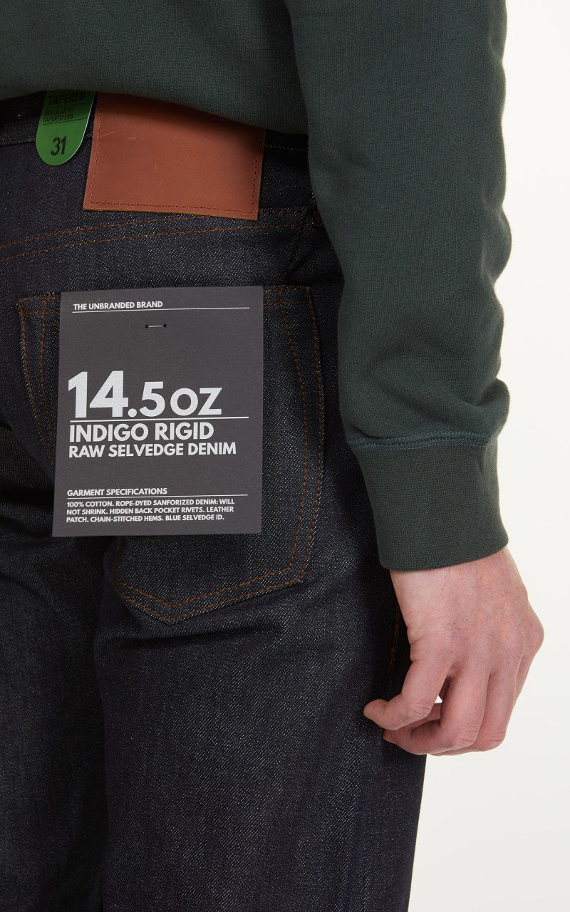 The Unbranded Brand UB201 Tapered Fit Selvedge Indigo 14.5oz
