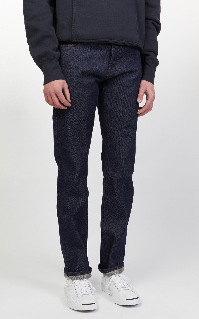 The Unbranded Brand UB221 Tapered Fit Heavyweight Selvedge Indigo 21oz