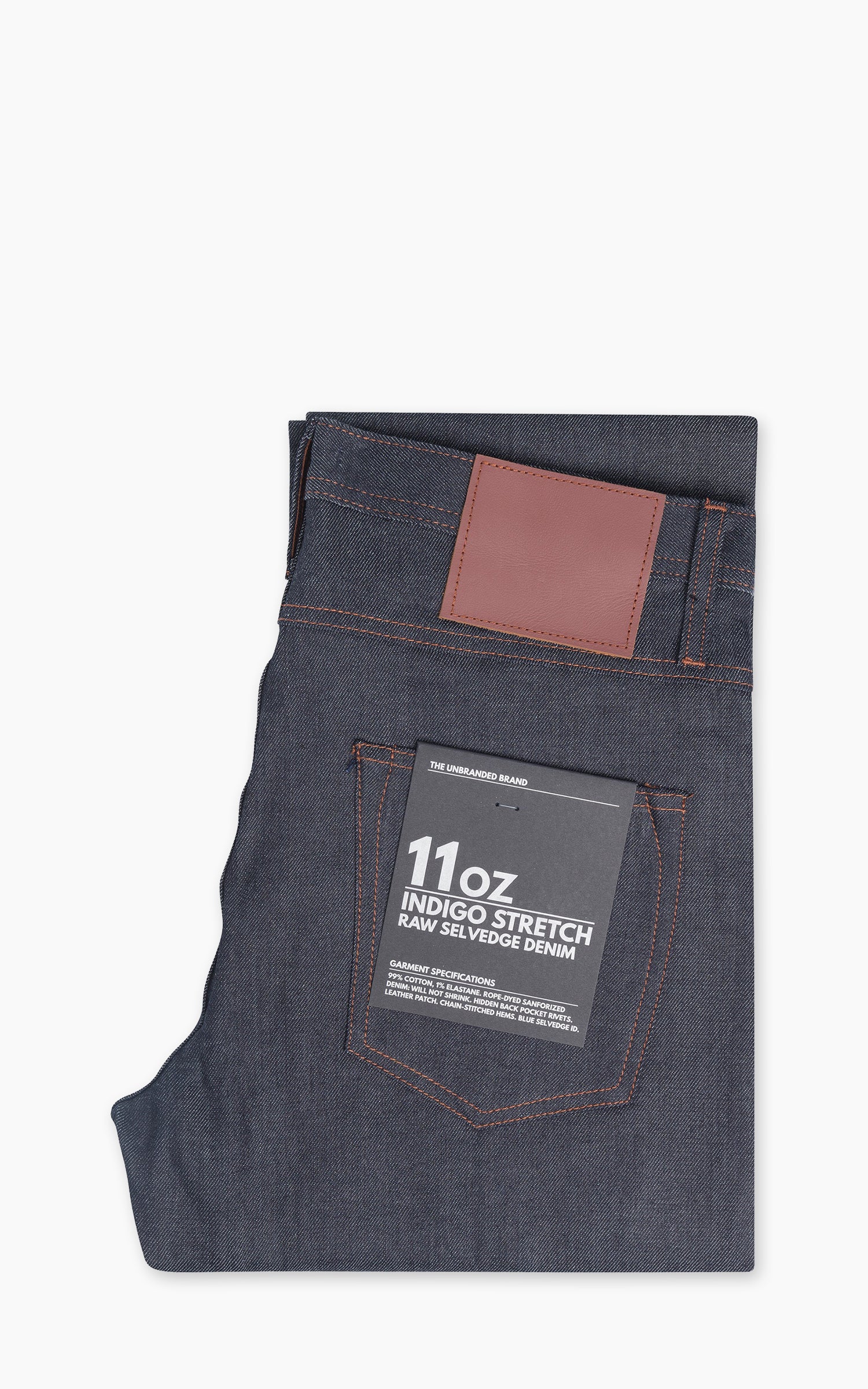 The Unbranded Brand UB322 Straight Fit Stretch Selvedge Indigo 11oz