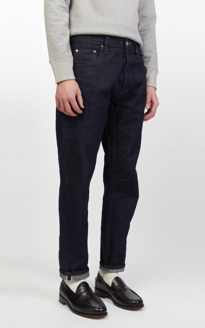 The Unbranded Brand UB621 Relaxed Fit Heavyweight Selvedge Indigo 21oz